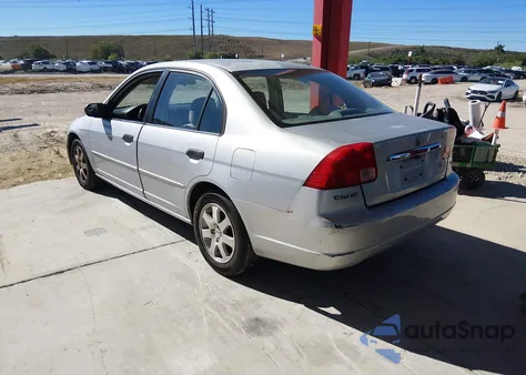 2001 Honda Civic Lx из США, поврежденный, VIN 1HGES16511L032370